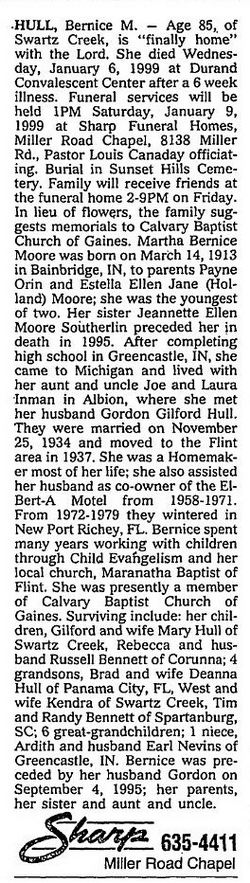 El-Bert-A Motel & Coffee Shop - Bernice Hull Passes Away Jan 1999 (newer photo)